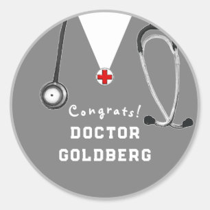 Doctor Graduation Gift Classic Round Sticker