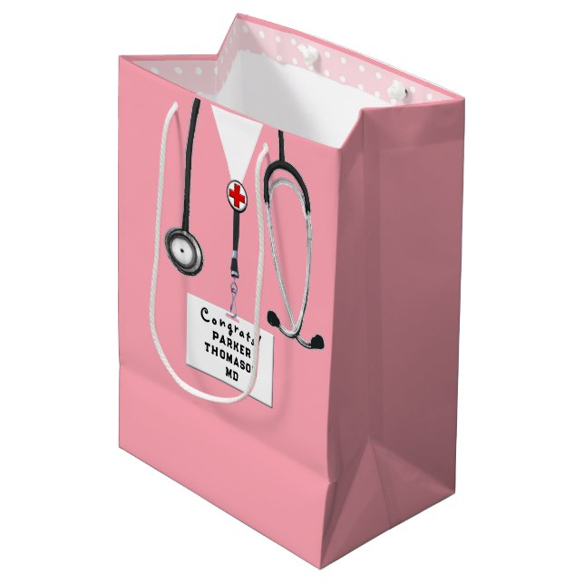 Doctor Graduation Medium Gift Bag (Front Angled)