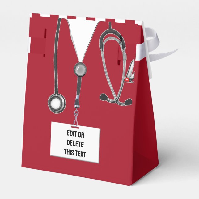 Doctor Graduation Party Favour Box (Back Side)