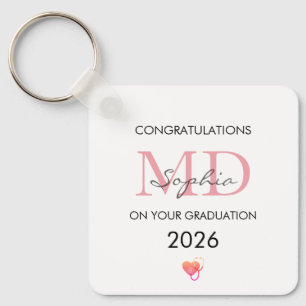 Doctor Graduation Personalised Name Class of 2026 Key Ring