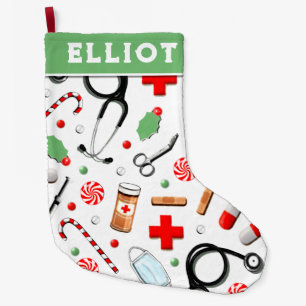 Doctor Holiday Gift Large Christmas Stoc Large Christmas Stocking