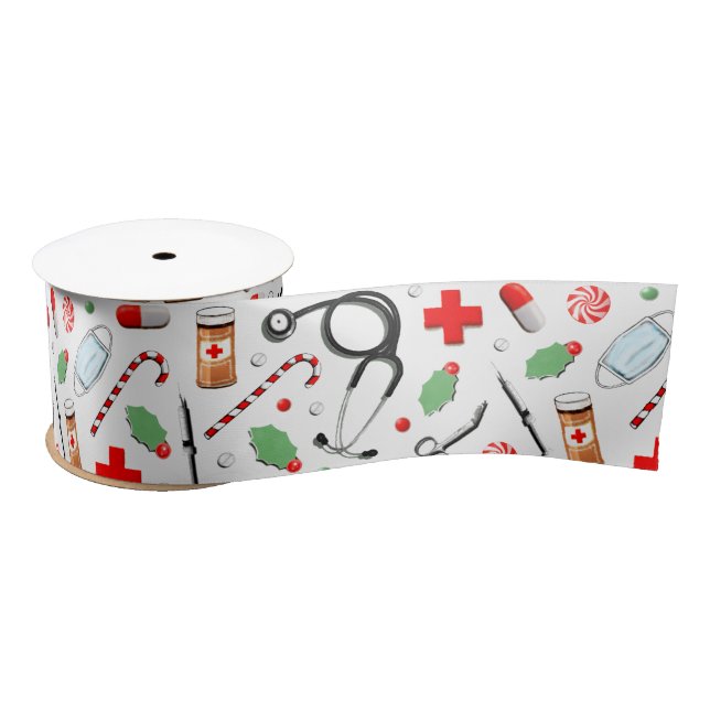 Doctor Holiday Gift Satin Ribbon (Spool)