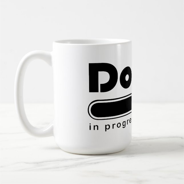 Doctor In Progress Funny Med School Loading Bar Coffee Mug (Left)