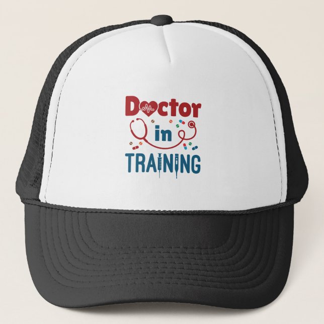 Doctor In Training Future Doctor Trucker Hat (Front)