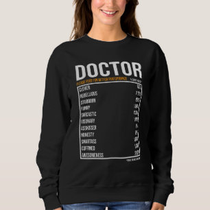 Doctor Job Daily Value  Doctor Sweatshirt