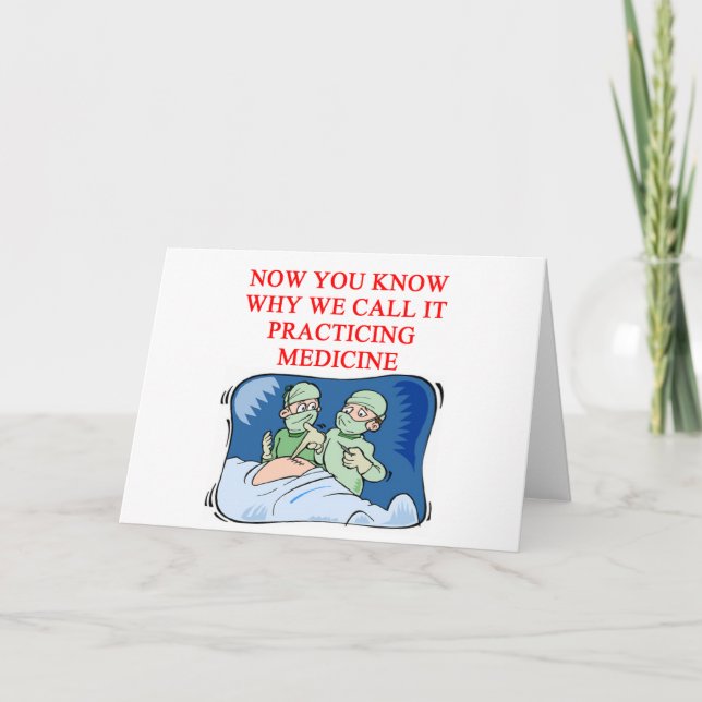 DOCTOR joke Card (Front)