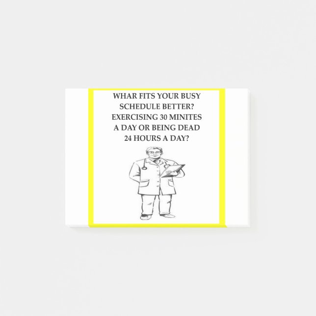 Doctor Joke Post-it Notes (Front)