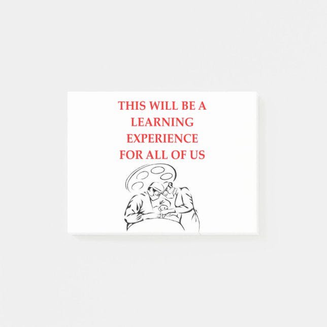 Doctor Joke Post-it Notes (Front)
