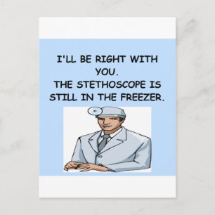 DOCTOR joke Postcard