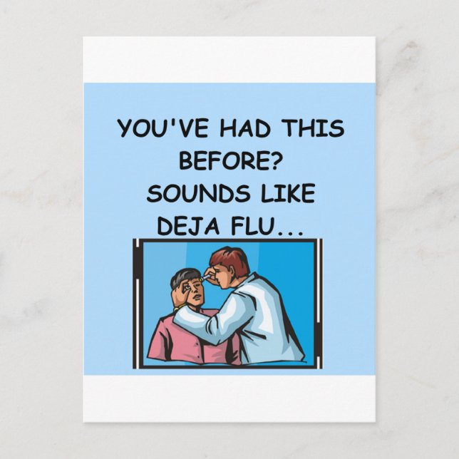 DOCTOR joke Postcard (Front)
