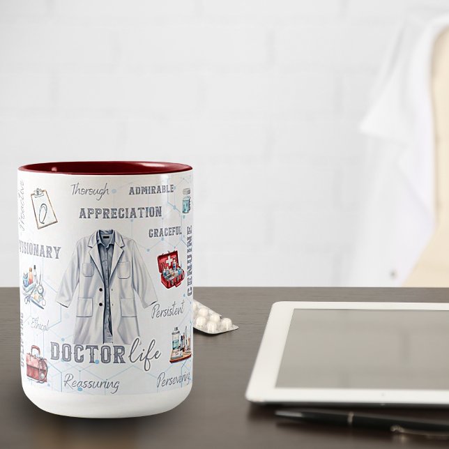 Doctor Life Two-Tone Ceramic Mug (Creator Uploaded)