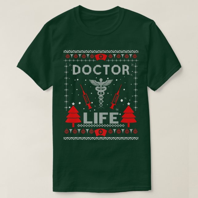 Doctor Life Ugly Christmas Sweaters Matching Group (Design Front)