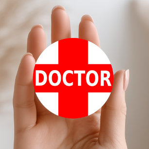 Doctor Logo Classic Round Sticker