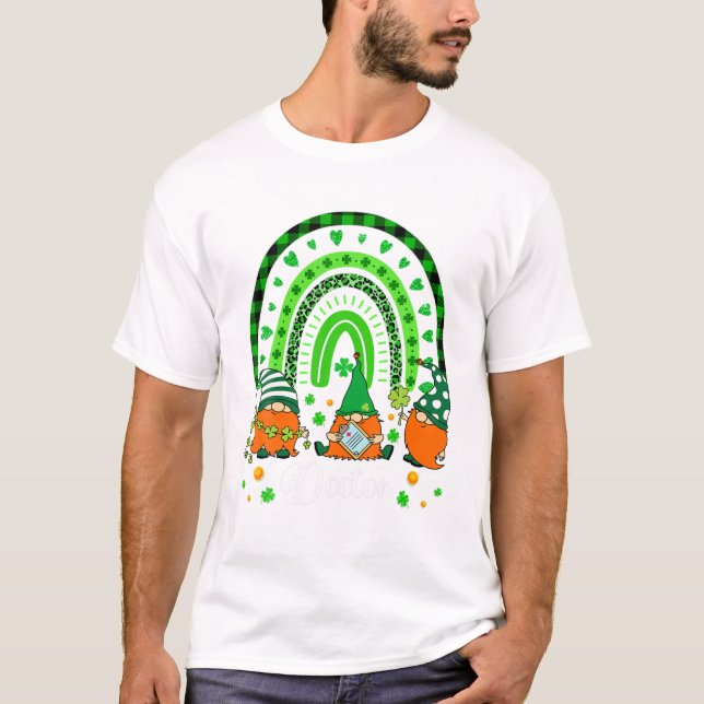 Doctor Lucky Shamrock Irish T-Shirt (Front)
