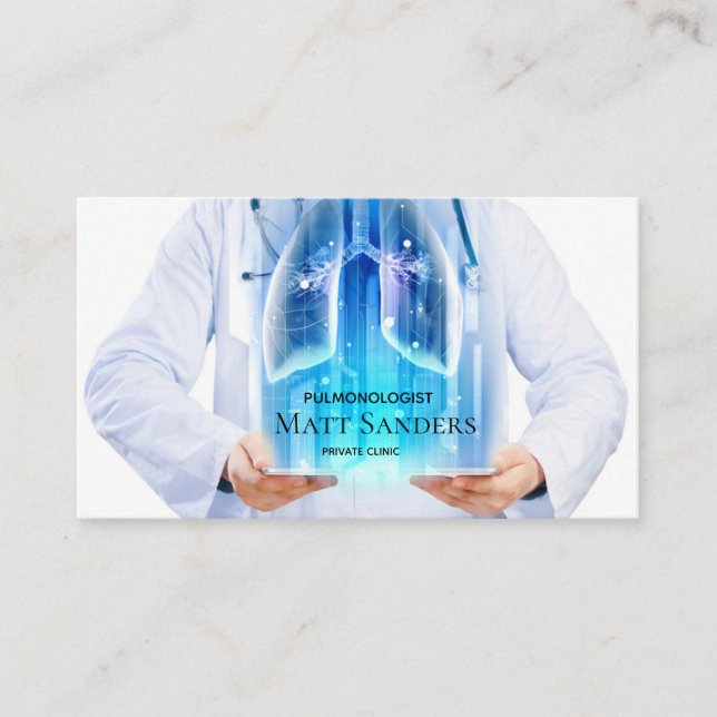 Doctor Lung Specialist Private Clinic Card (Front)