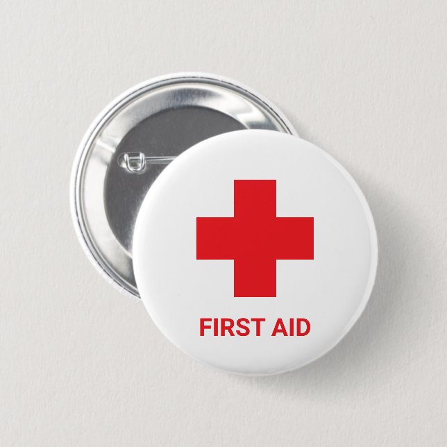 Doctor MEDIC & First Aid, Cross, Ambulance,  6 Cm Round Badge (Front & Back)