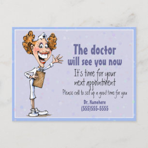 Doctor/Medical appointment reminder card
