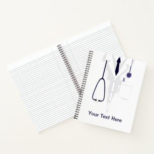 Doctor Medical Coat Male White Custom Notebook