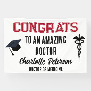 Doctor Medical School Congrats Graduation Banner