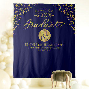 Doctor Medical School Graduation Backdrop Tapestry