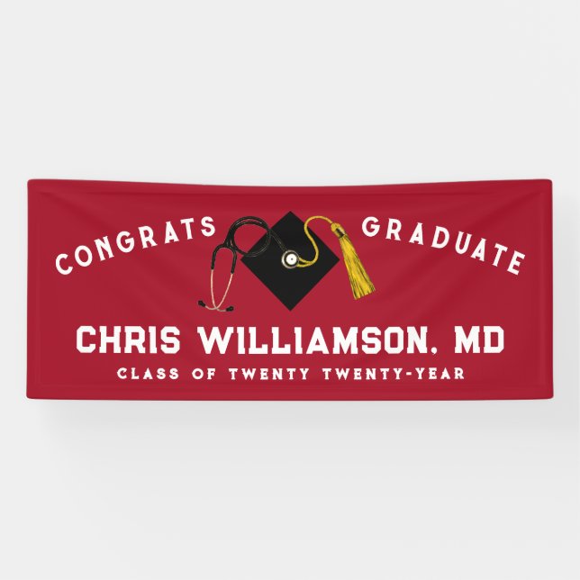 Doctor Medical School Graduation Banner (Horizontal)
