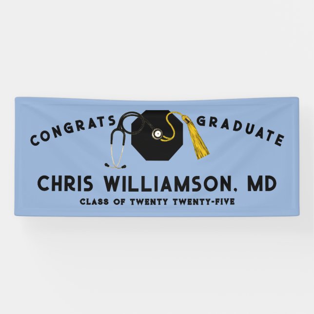 Doctor Medical School Graduation Banner (Horizontal)