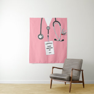 Doctor Medical School Graduation Banner Tapestry