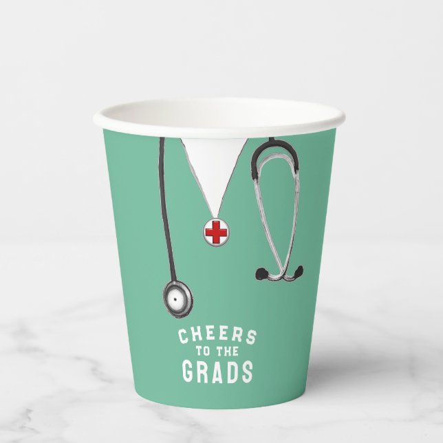 Doctor Medical School Graduation Paper Cups (Front)