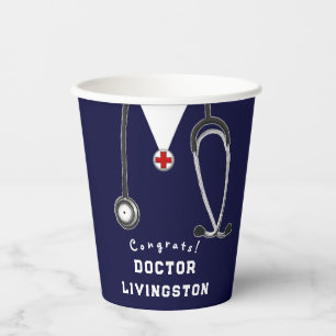 Doctor Medical School Graduation Paper Cups