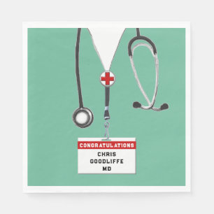 Doctor Medical School Graduation Party Napki Napkin