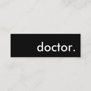 doctor. mini business card