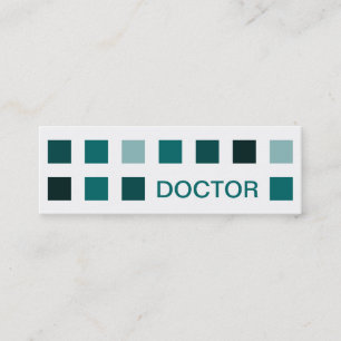 DOCTOR (mod squares) Mini Business Card