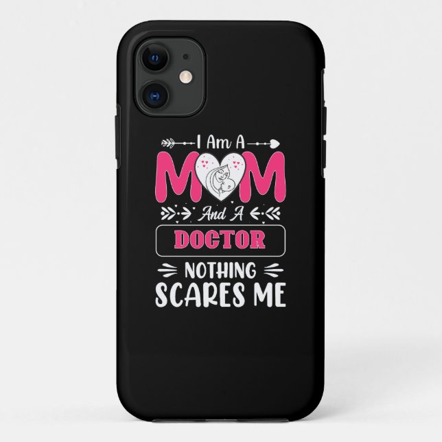 Doctor Mum, Funny Doctor Mum Case-Mate iPhone Case (Back)