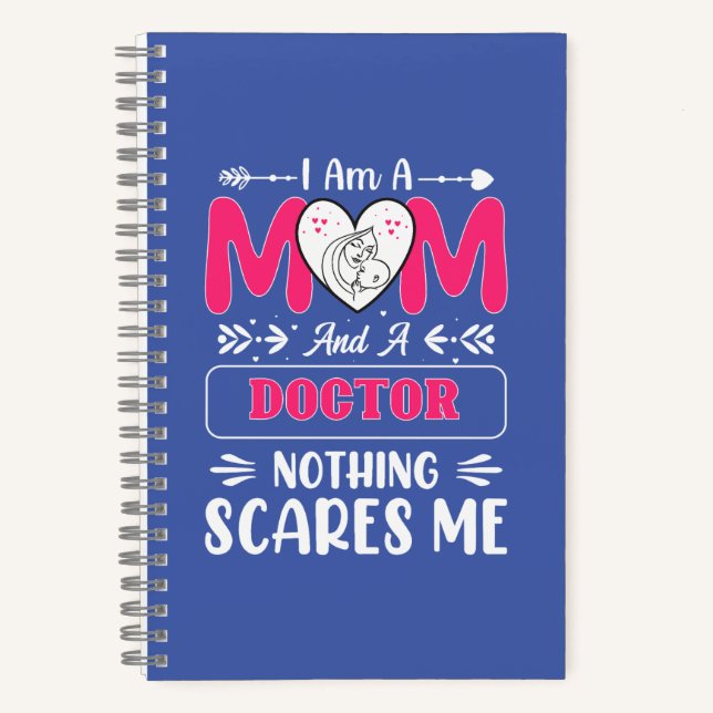 Doctor Mum, Funny Doctor Mum Notebook (Front)
