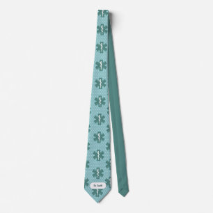 Doctor name custom physician symbol medical gift tie
