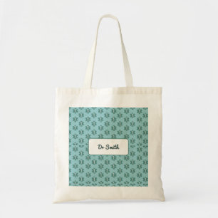 Doctor name custom physician symbol medical gift tote bag