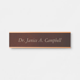 Doctor name door sign