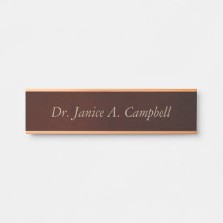 Doctor name door sign