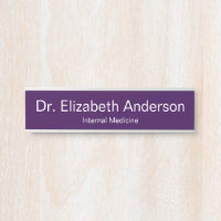 Doctor Name Speciality Dark Purple Medical Office