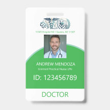 Doctor Name Tag Photo IDs Physicians &Badges