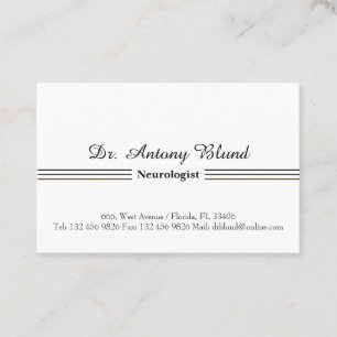 Doctor Neurologist Business Card