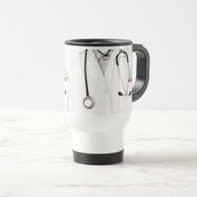 Doctor Novelty Gift Travel Mug (Front Right)