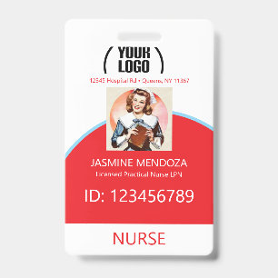 doctor nurse badges Hospital Employee Medical ID Badge