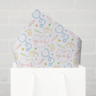 Doctor Nurse Decoupage Paper, Medical Health Tissue Paper