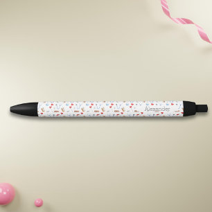 Doctor nurse equipment patterned personalized black ink pen