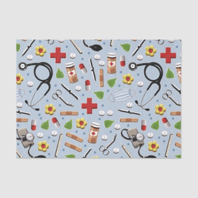 Doctor Nurse Healthcare Tissue Paper (Front)