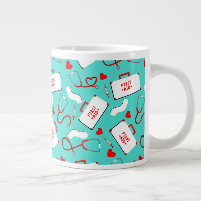 Doctor / Nurse / Medical Large Coffee Mug (Right)