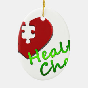 Doctor Nurse Medical Office Business Peace Love Ceramic Tree Decoration