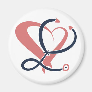 Doctor, nurse, paramedic, emergency gift template magnet