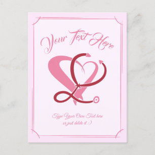 Doctor, nurse, paramedic, emergency gift template postcard